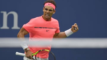 Nadal suda para batir a Lajovic bajo el techo del Arthur Ashe