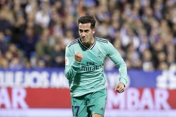 0-2. Lucas Vázquez celebró el segundo gol.ol.