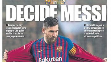 Messi y su lesi¨®n: da para todas las opciones posibles