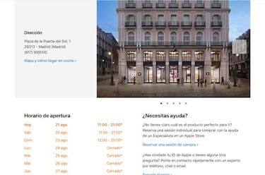 Las tiendas Apple en Madrid cierran por el Coronavirus