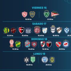 Torneo Liga Profesional 2021: horarios, partidos y fixture de la fecha 1