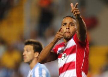 0-1. El-Arabi celebra el primer tanto.