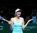 Una gran Sharapova fue demasiado para Halep: 6-4 y 6-4