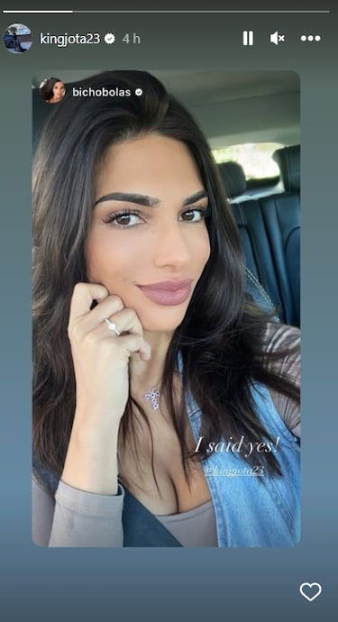 Jota Peleteiro se compromete con Miriam Cruz seis meses despu¨¦s de su divorcio con Jessica Bueno