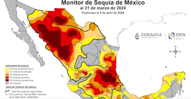 Mapa de Sequía en México 2024: lista de estados que sufren por falta de agua