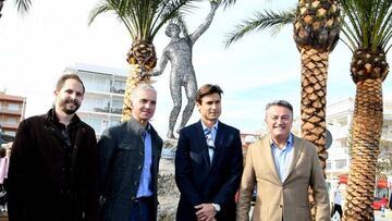 David Ferrer ya tiene una estatua en su J¨¢vea natal