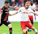 Leverkusen de Charles Aranguiz cayó goleado por el Leipzig