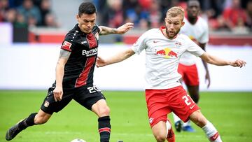 Leverkusen de Charles Aranguiz cayó goleado por el Leipzig