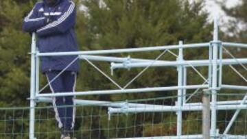 Luis Enrique, durante un entrenamiento.