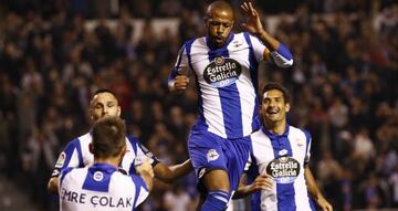 Gol de Sidnei frente a la Real Sociedad en LaLiga.