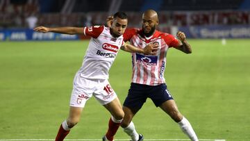 Partido de la Liga BetPlay entre Junior e Independiente Santa Fe