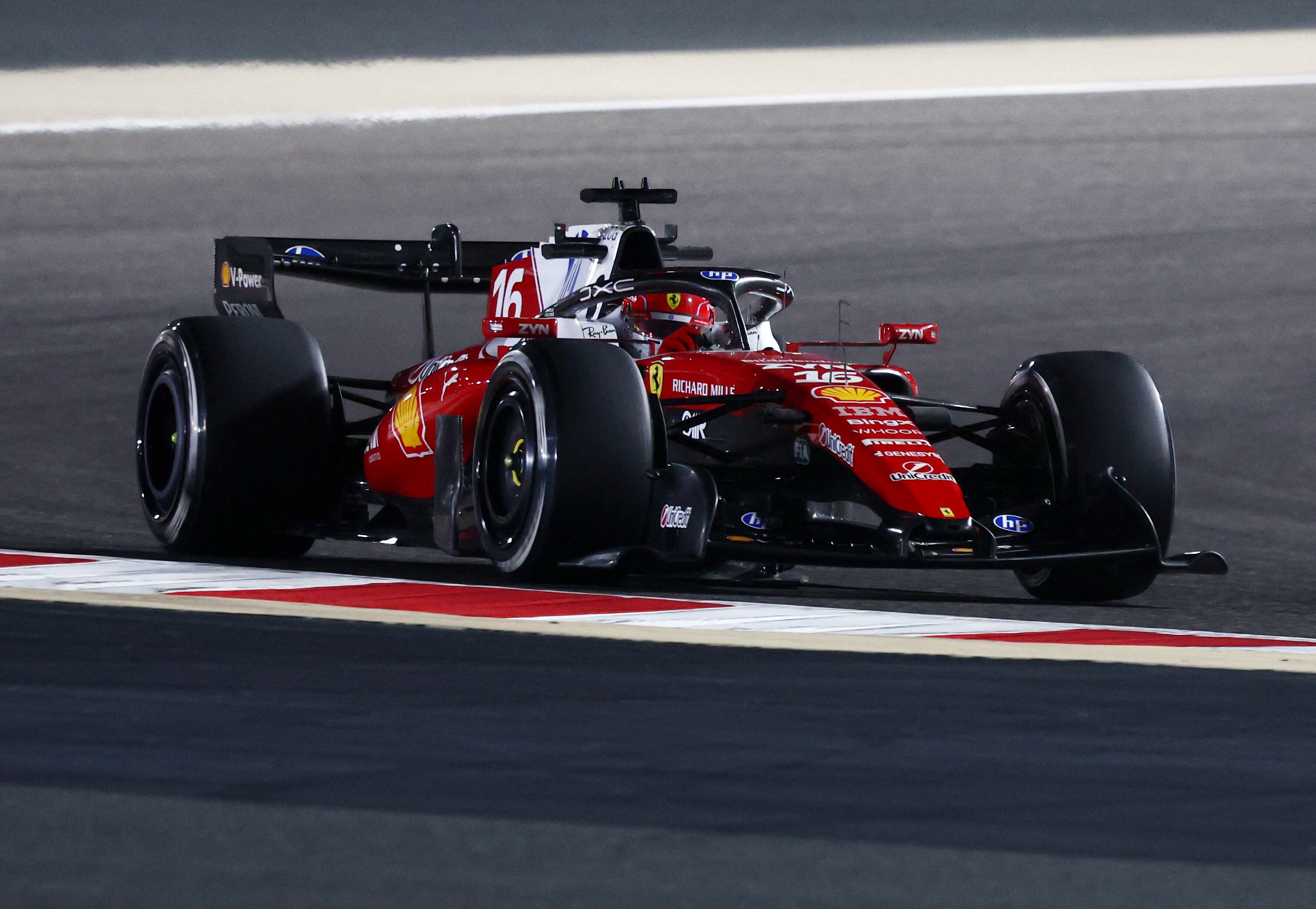 Formula One F1 - Pre Season Testing - Bahrain International Circuit, Sakhir, Bahrain - February 12, 2026 Ferrari's Charles Leclerc during the pre season testing REUTERS/Jakub Porzycki