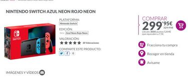 Nintendo Switch baja de precio en España: 299€ en su modelo con Joy-Con