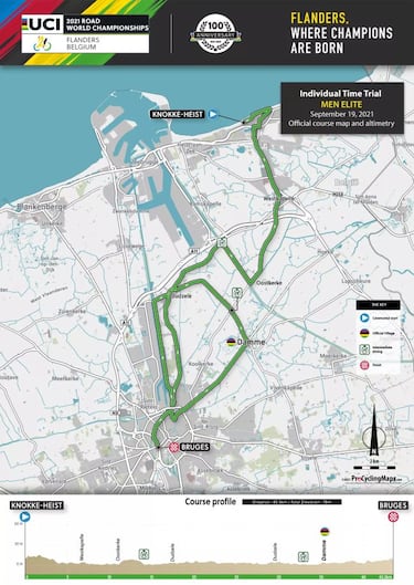 Mundiales de Ciclismo en Ruta de Flandes 2021: perfiles y recorrido