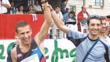 <b>DISCÍPULO Y MAESTRO. </b>Paquillo (derecha), junto a Korzeniowski.