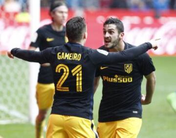 Primer gol de Gameiro para poner el 1-2.