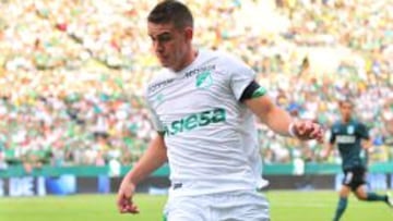 Rafael Santos Borr&eacute;, figura del Deportivo Cali en la Liga &Aacute;guila del primer semestre de 2015