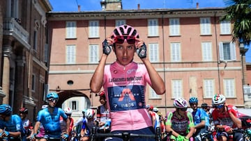 Egan Bernal en la etapa 13 del Giro de Italia