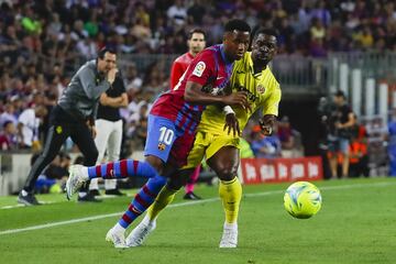 Ansu Fati y Aurier.
