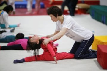 La escuela Yangpu Youth Amateur Athletic en Shanghai, China.  