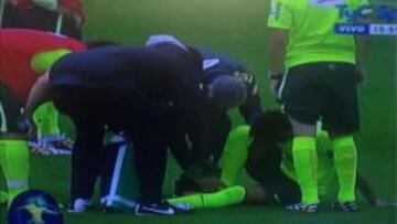 Neymar dio el susto en el entrenamiento de Brasil