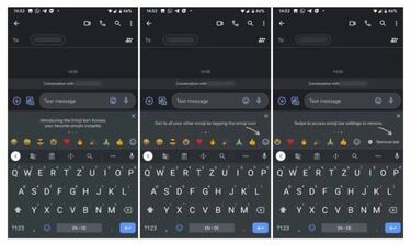 El GBoard tendrá su propia barra para emojis comunes