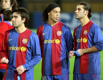 Rafael Márquez salió del Mónaco al Barcelona en 2003. El Barça ha ganado: ha ganado: 25 Ligas de España, 30 Copas del Rey, 13 Supercopa de España, 2 Copa de la Liga, 3 Copa Eva Duarte, 5 Champions League, 4 Recopa de Europa, 5 Supercopa de Europa 3 copa de Ferias, 3 Mundial de Clubes, 2 Copa Latina.  95 Títulos Totales.