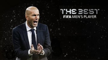 Zinedine Zidane. premio &#039;The Best&#039; al Mejor Entrenador.