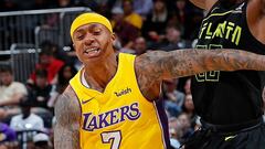 Isaiah Thomas, durante uno de sus partidos con los Lakers.