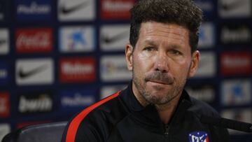 Simeone, entrenador del Atlético, en la previa del partido contra el Celta