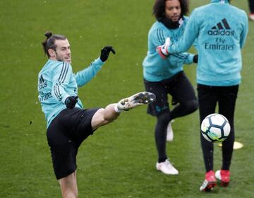 Gareth Bale trains ahead of Real Madrid vs Girona.