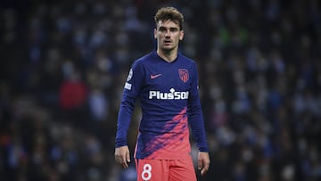 Griezmann, durante el partido contra el Oporto.