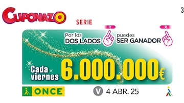 Cuponazo de la ONCE: comprobar los resultados del sorteo hoy, viernes 4 de abril