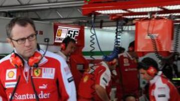 <b>PREOCUPADO. </b>Domenicali sabe que en Ferarri deben trabajar al máximo para dar la talla.