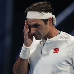 El drama de Roger Federer con las bolas de partido