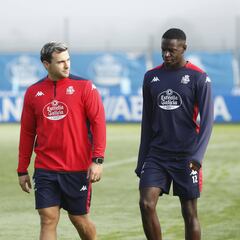 Mfulu y José Ángel, bajas en el Deportivo ante el Levante