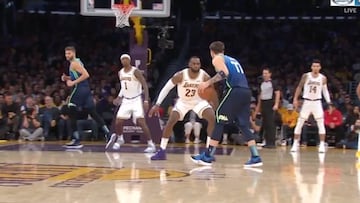 La exhibición de Doncic ante LeBron que elogió toda la NBA