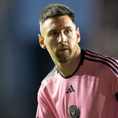 Atención a la celebración de Messi con dedicación a la afición del América