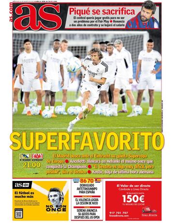 Las portadas de AS de agosto