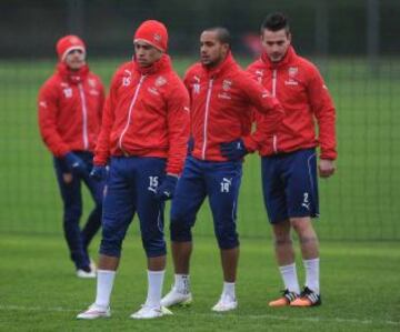 Arsenal se entrenó este sábado en Londres pensando en Hull City