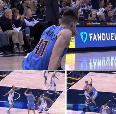 Juancho Hernangómez: titular por primera vez en la NBA y lesión en el tobillo