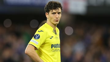 BELFAST, NORTHERN IRELAND - AUGUST 11:  Pau Torres of Villarreal after the UEFA Super Cup 2021 match between Chelsea FC and Villarreal CF at the National Football Stadium at Windsor Park on August 11, 2021 in Belfast, Northern Ireland. (Photo by Catherine