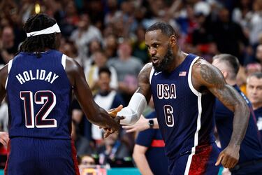 How many games has LeBron James played with the US at the Olympic Games? What’s his record?