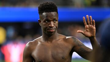 Vinicius Junior of Brazil during the game between Brazil and Costa Rica as part of the CONMEBOL Copa America USA 2024 group D, at SoFi Stadium, on June 24, 2024 in Inglewood, California, United States.
