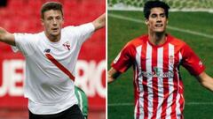 Marc Gual (Sevilla) y Pablo P&eacute;rez (Sporting) en el punto de mira del Alcorc&oacute;n.