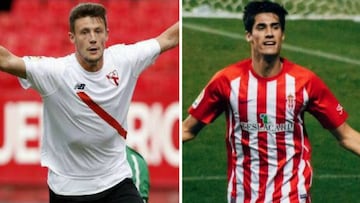 Marc Gual (Sevilla) y Pablo P&eacute;rez (Sporting) en el punto de mira del Alcorc&oacute;n.