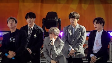 FILE PHOTO: Members of K-Pop band, BTS perform on ABC's 'Good Morning America' show in Central Park in New York City, U.S., May 15, 2019. REUTERS/Brendan McDermid/File Photo