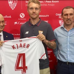 Kjaer: "Llegar al Sevilla es el reto que siempre había soñado"