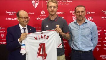 Kjaer: "Llegar al Sevilla es el reto que siempre había soñado"