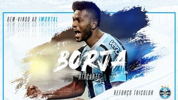 Miguel &Aacute;ngel Borja, presentado como nuevo jugador de Gremio